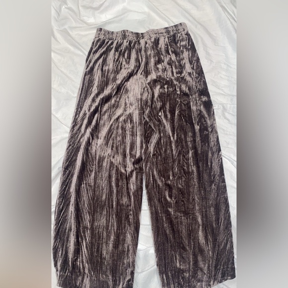 a new day Women's Mauve Velvet Wide Leg Pants Small - Picture 6 of 8